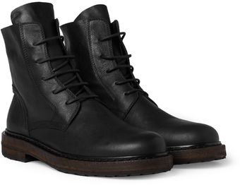 Ann Demeulemeester Laceup Leather Boots - Lyst