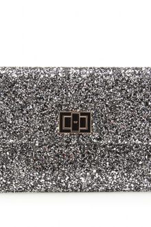Anya Hindmarch Anya Hindmarch Valorie Pressed Glitter Clutch - Lyst