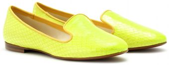 Avec Moderation Mazzarina Snake Embossed Leather Slipper Style Loafers - Lyst