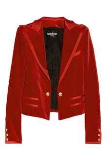 Balmain Velvet Jacket - Lyst
