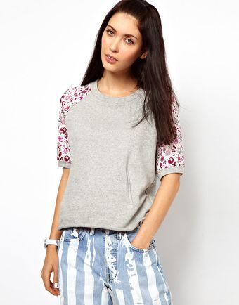 Lulu & Co Raglan Sweatshirt  - Lyst