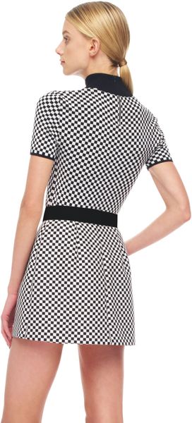 Michael Kors Optic Check Miniskirt - Lyst