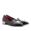 Valentino Rockstud Slipper Style Patent Leather Loafers in Black - Lyst