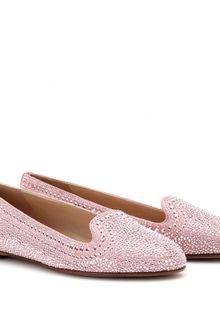 Valentino Studded Suede Slipper-style Loafers - Lyst