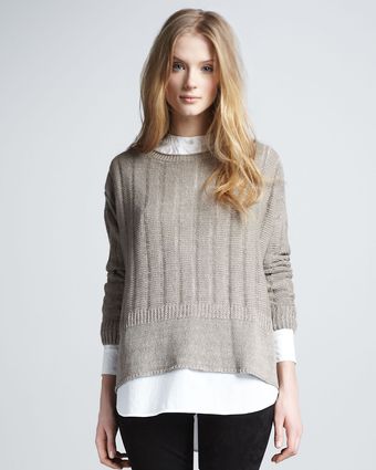 Vince Loose Beach Sweater - Lyst