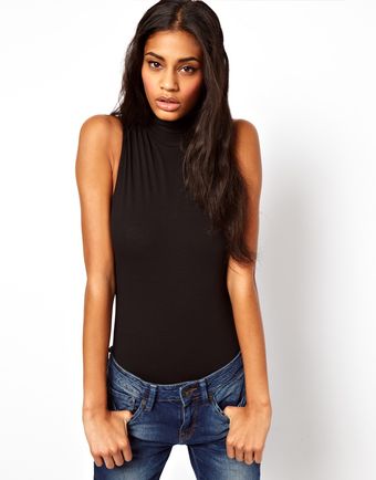 ASOS Collection Asos Sleeveless Body with Polo Neck - Lyst