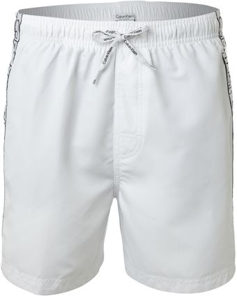 Calvin Klein Logo Tape Swim Short - Lyst