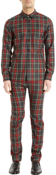 Comme Des Garçons Tartan Plaid Pant - Lyst
