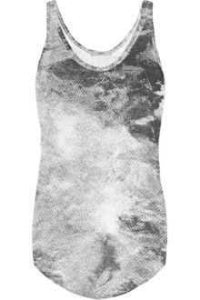Helmut Lang Helmut Printed Modal and Linenblend Jersey Tank - Lyst