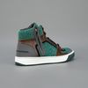Lanvin Hitop Knit Trainer in Green for Men - Lyst
