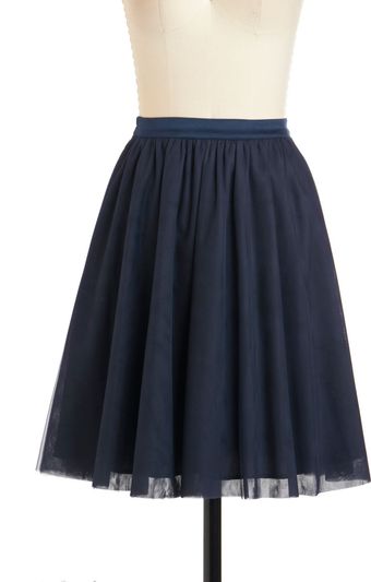 ModCloth Heart and Pas Seul Skirt in Navy - Lyst