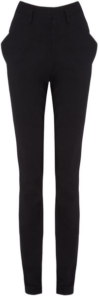 Todd Lynn Black Linen Cook Trousers - Lyst