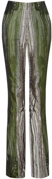 Todd Lynn Olive Silk Jacquard Cabral Trousers - Lyst