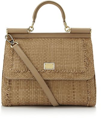 Dolce & Gabbana Sicily Woven Tote - Lyst
