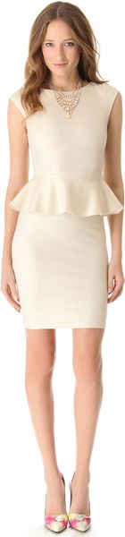 Alice + Olivia Victoria Sparkle Peplum Dress - Lyst