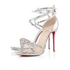 Christian Louboutin Monocronana in Silver - Lyst
