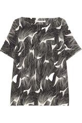 Diane Von Furstenberg Hanky Silk Crepe De Chine Top