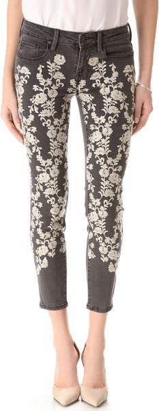 Genetic Denim The Brooke Cropped Cigarette Jeans - Lyst