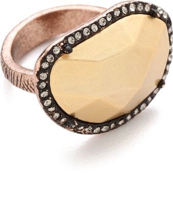 House Of Harlow Horizontal Sahara Sand Ring - Lyst