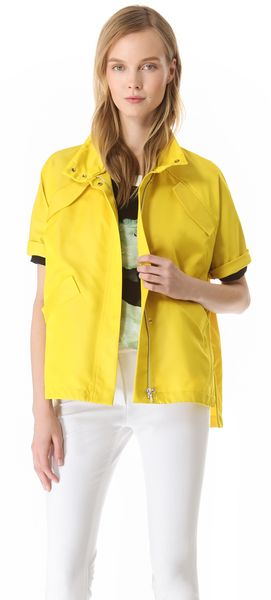 Lela Rose Short Sleeve Sport Jacket - Lyst
