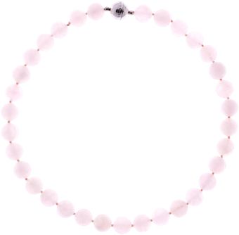 LK Bennett Rose Quartz Semi Precious Necklace - Lyst