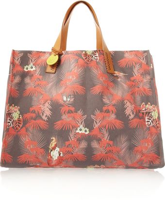 M Missoni Printed Cotton Canvas Tote - Lyst