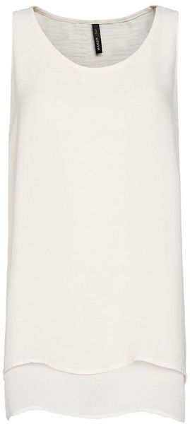 Mango Double Layer Sheer Top - Lyst