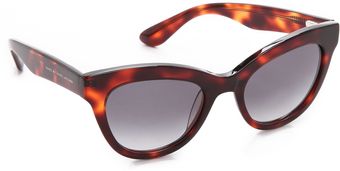 Marc By Marc Jacobs Rounded Cat Eye Sunglasses - Lyst