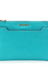Miu Miu Leather Envelope Clutch