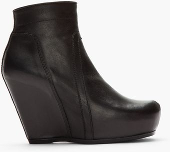 Rick Owens Wedge Ankle Boots - Lyst