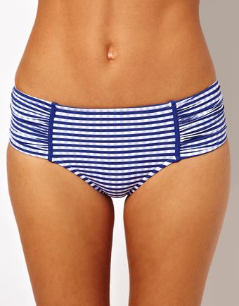 Seafolly Lucia Ruched Side Retro Bikini Pant - Lyst