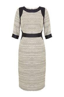 Antonio Berardi Tweed Organza Panel Dress - Lyst
