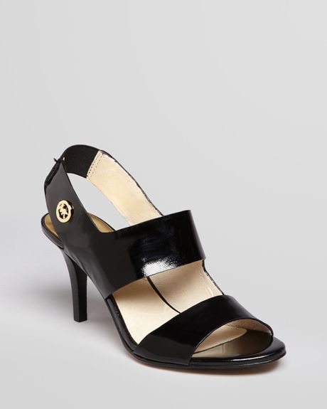 Michael Michael Kors Open Toe Slingback Sandals Rochelle In Black Lyst 8408