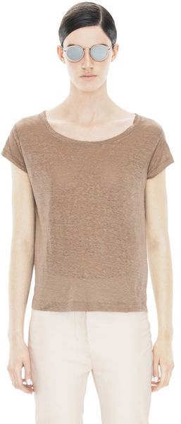 Acne Linen Tee - Lyst