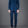 Alexander Mcqueen Buckle Detail Shirt in Blue for Men - Lyst