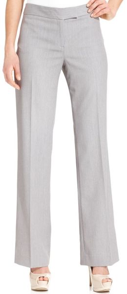 Anne Klein Wideleg Trousers - Lyst
