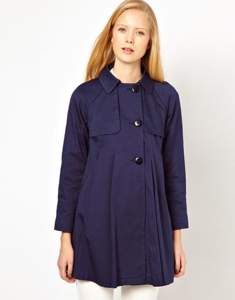 ASOS Collection Asos Pleat Swing Mac - Lyst