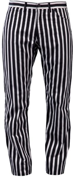 Comme Des Garçons Wide Striped Trouser - Lyst