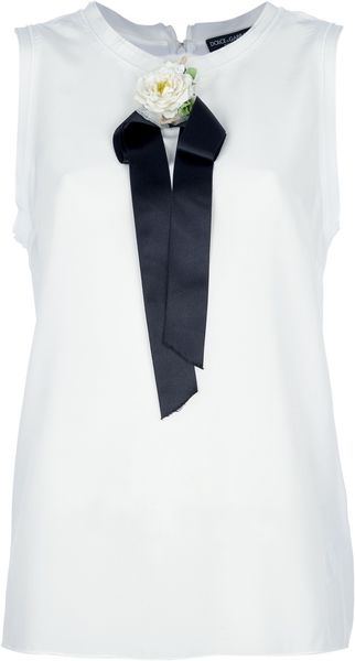 Dolce & Gabbana Ribbon Vest - Lyst
