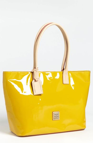 dooney and bourke patent leather shopper