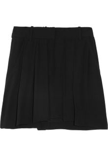 Isabel Marant Olan Pleated Crepe Mini Skirt - Lyst