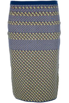 Kenzo Knitted Pattern Skirt - Lyst
