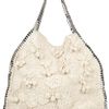 Stella Mccartney Falabella Large Crocheted Shoulder Bag in Beige (cream) - Lyst
