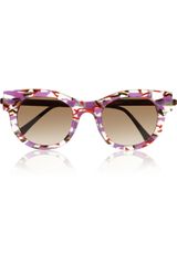 Thierry Lasry Barely D Frame Acetate and Metal Sunglasses