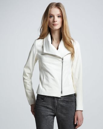 Vince Leather Shawl Collar Jacket - Lyst
