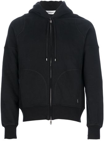 Yves Saint Laurent Hooded Sweater - Lyst