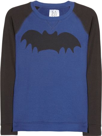 Zoe Karssen Bat Cotton-blend Terry Sweatshirt - Lyst
