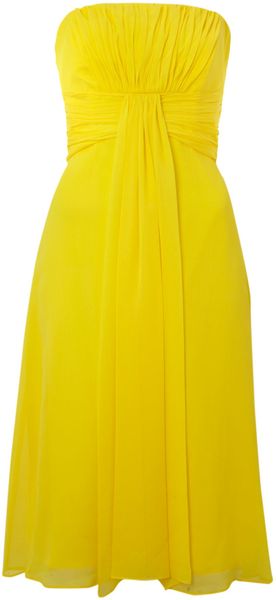 Ariella Drape Short Silk Dress - Lyst