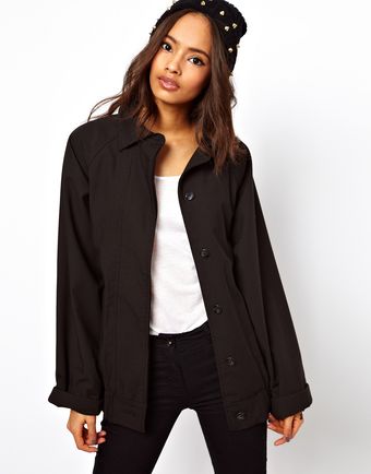 ASOS Collection Slouch Jacket with Collar - Lyst
