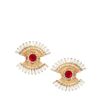 Asos Intricate Eye Earrings in Gold (crystal) - Lyst